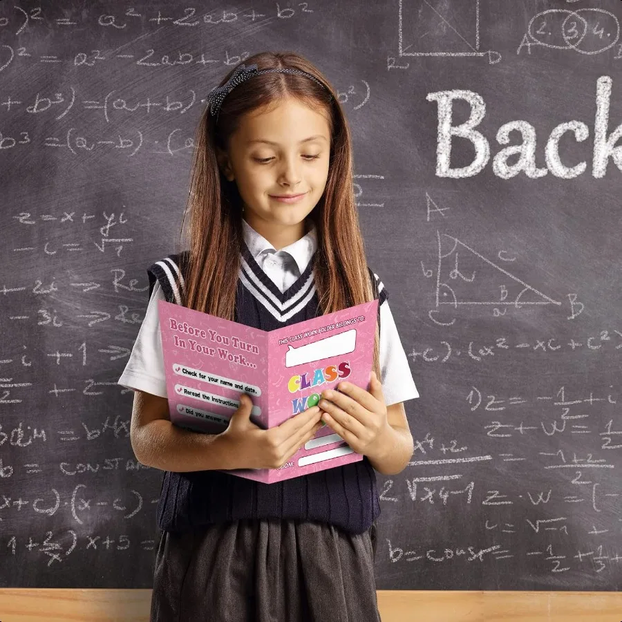 24 cartelle tascabili per studenti, portafoglio sfuso, cartelle per la casa, regali per l'aula, l'home office, studenti, insegnanti, carte scolastiche