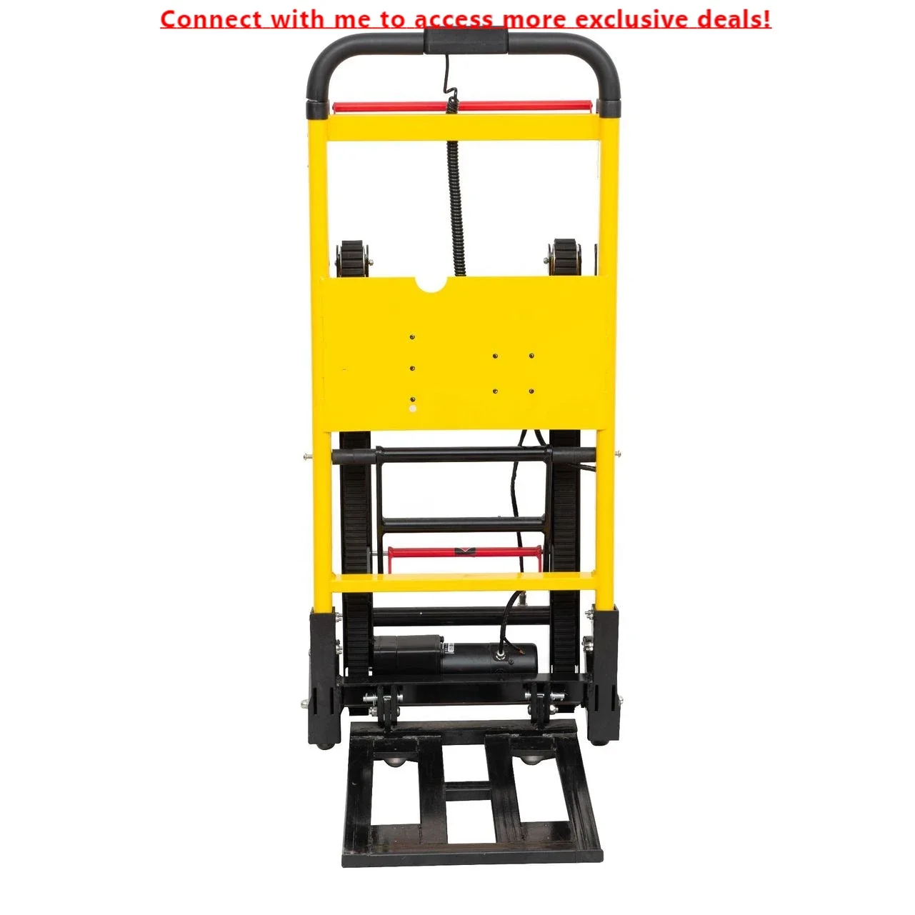 Foldable Stair Climbing Cart With 6 Wheels Stair Climber With Adjustable Handle