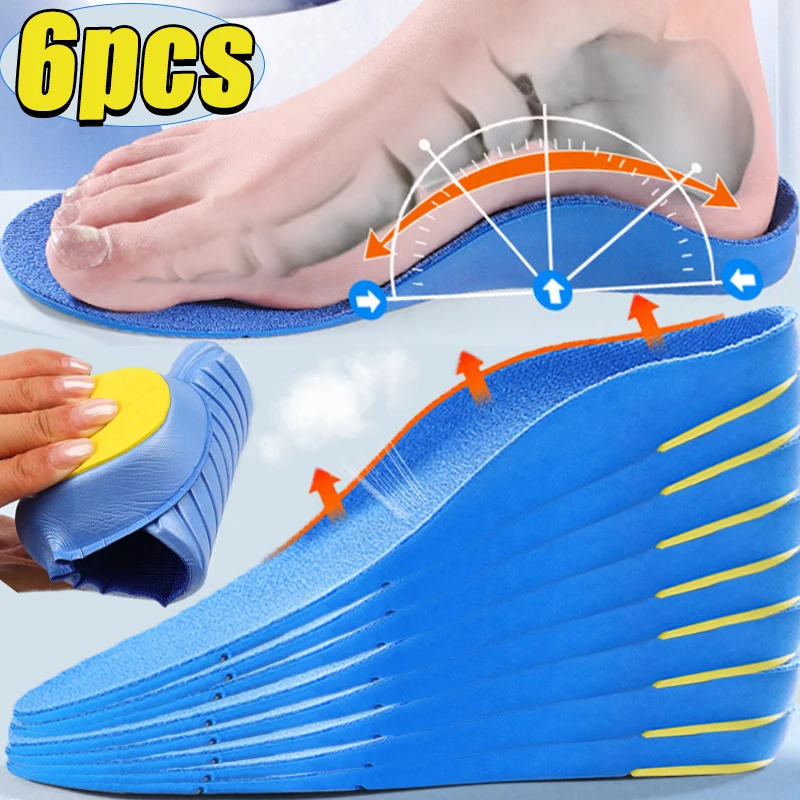 EVA Sport Insoles Flat Foot Corrective Insoles with Arch Support Stability Anti-slip Motion Correction and Supination Control