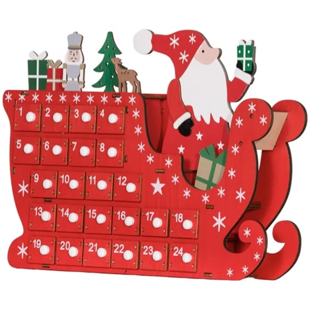 

Santa Claus sleigh shape for added festive glamourThe 24-day countdown drawer is stocked with daily treats and surprises