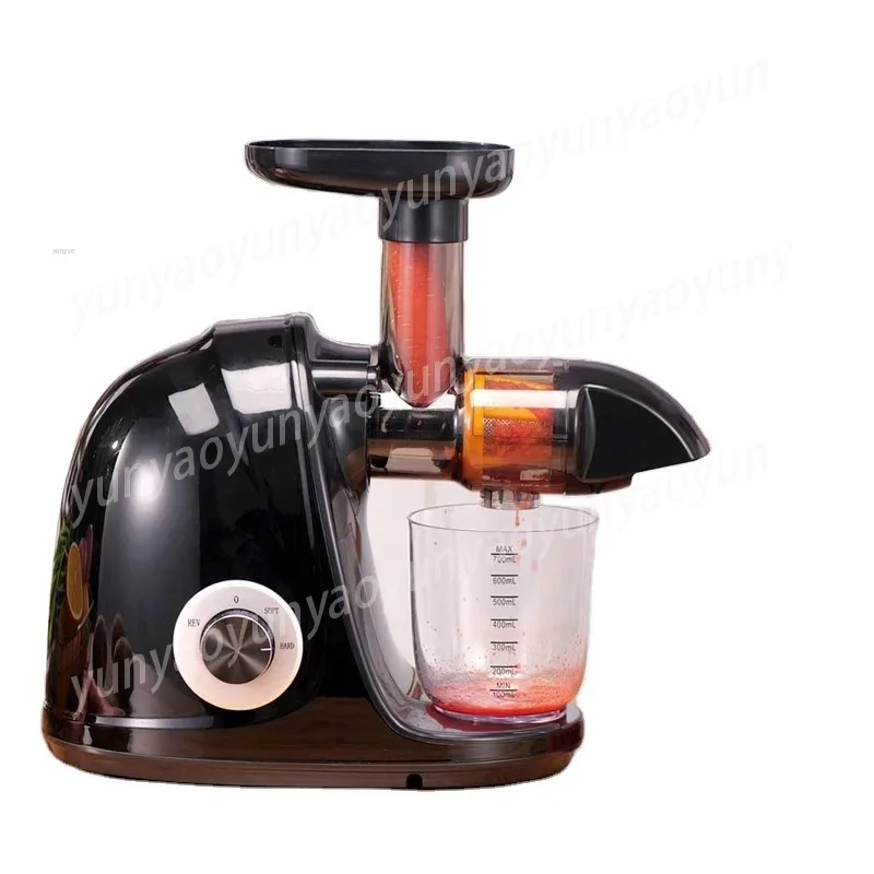 

Black Horizontal Cold Press Slow Masticating Juicer Premium Household Fruit Vegetable Extractor Kitchen Appliance