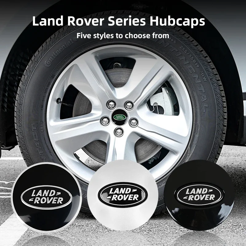 4 Uds 62mm tapacubos central de rueda de coche insignia emblema calcomanía pegatina de rueda para Land Rover Discovery 3 4 5 Range Rover 3 4 L322 L405 L55