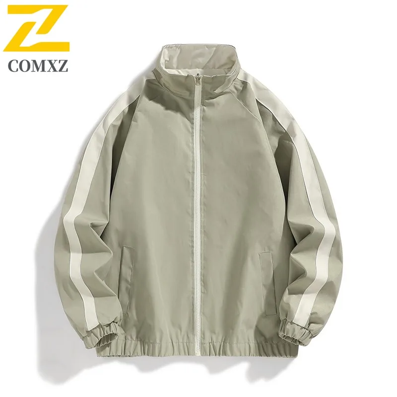 

COMXZ New Men Jacket Fashion Outdoor Travel Hiking Lightweight Coat Casual Daily Wear Comfortable Stylish Windproof Outerwear