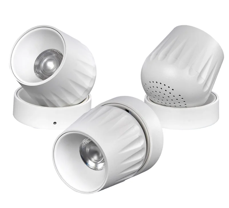 Luz empotrable LED COB cilíndrica montada en superficie regulable 12W 15W 18W 110V 220V bombillas LED de techo lámpara foco LED Downlight