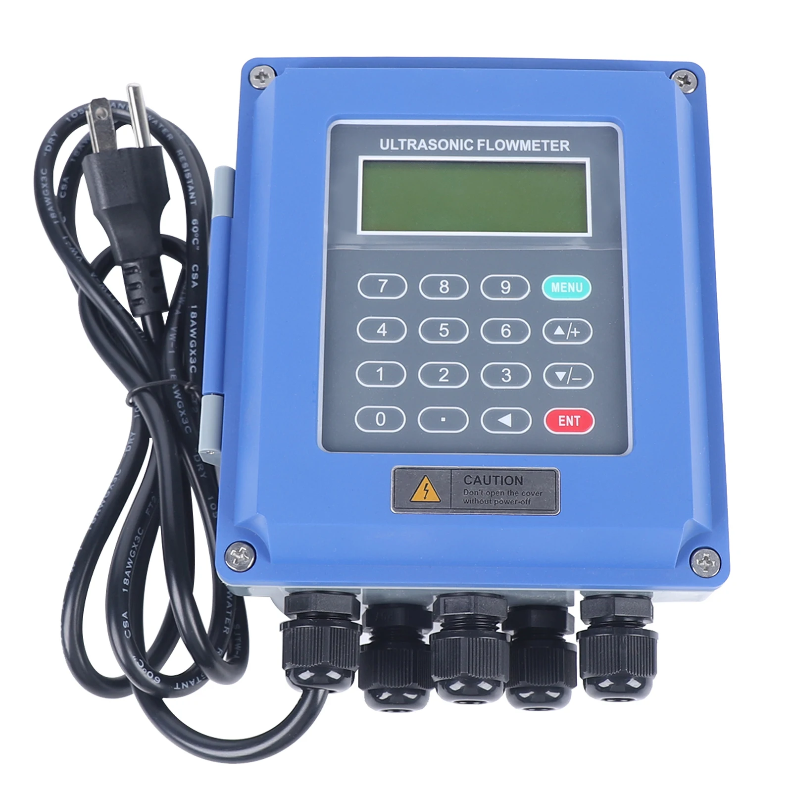 Tuf-2000b Host Ultrasonic Flowmeter Wide Pressure Us Standard Accuracy ±1%, Ts-2 Ultrasonic Transducer, Tm-1 Ultrasonic Transducer, Signal Cable, And 2 Steel Belts Storage Record