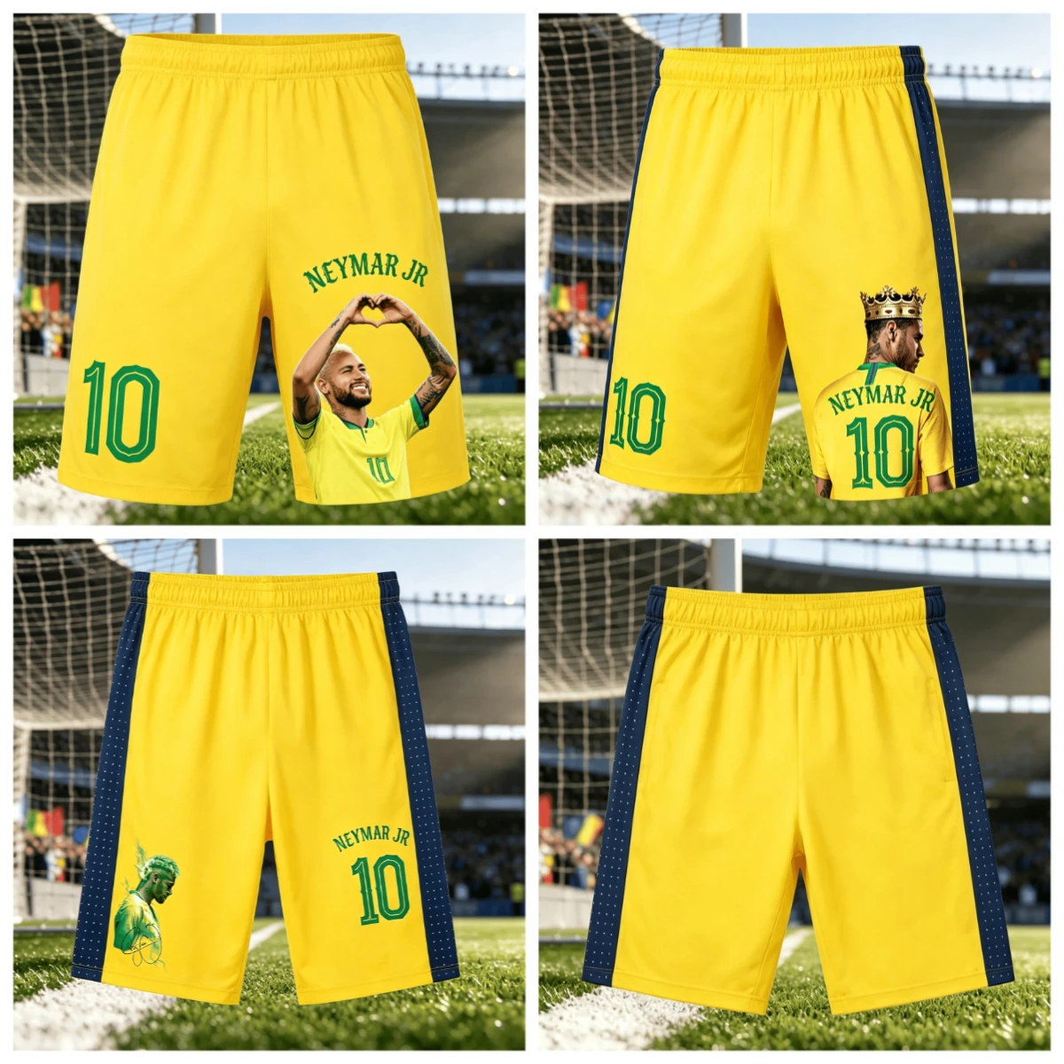 Król piłki nożnej Neymar nr. 10 szortów! Obowiązkowe spodnie sportowe w stylu casual dla dorosłych i dzieci…