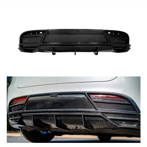

New Model Y Carbon Fiber Dry Rear Spoiler Car Parts Rear Bumper Lip Diffuser Splitter Perfect Fit for TESLA Model Y