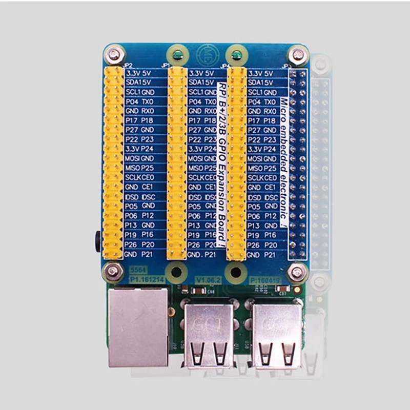 Carte GPIO 6 000 pour Raspberry Pi 4B/3B +/3B, 1 Point 3 Broches