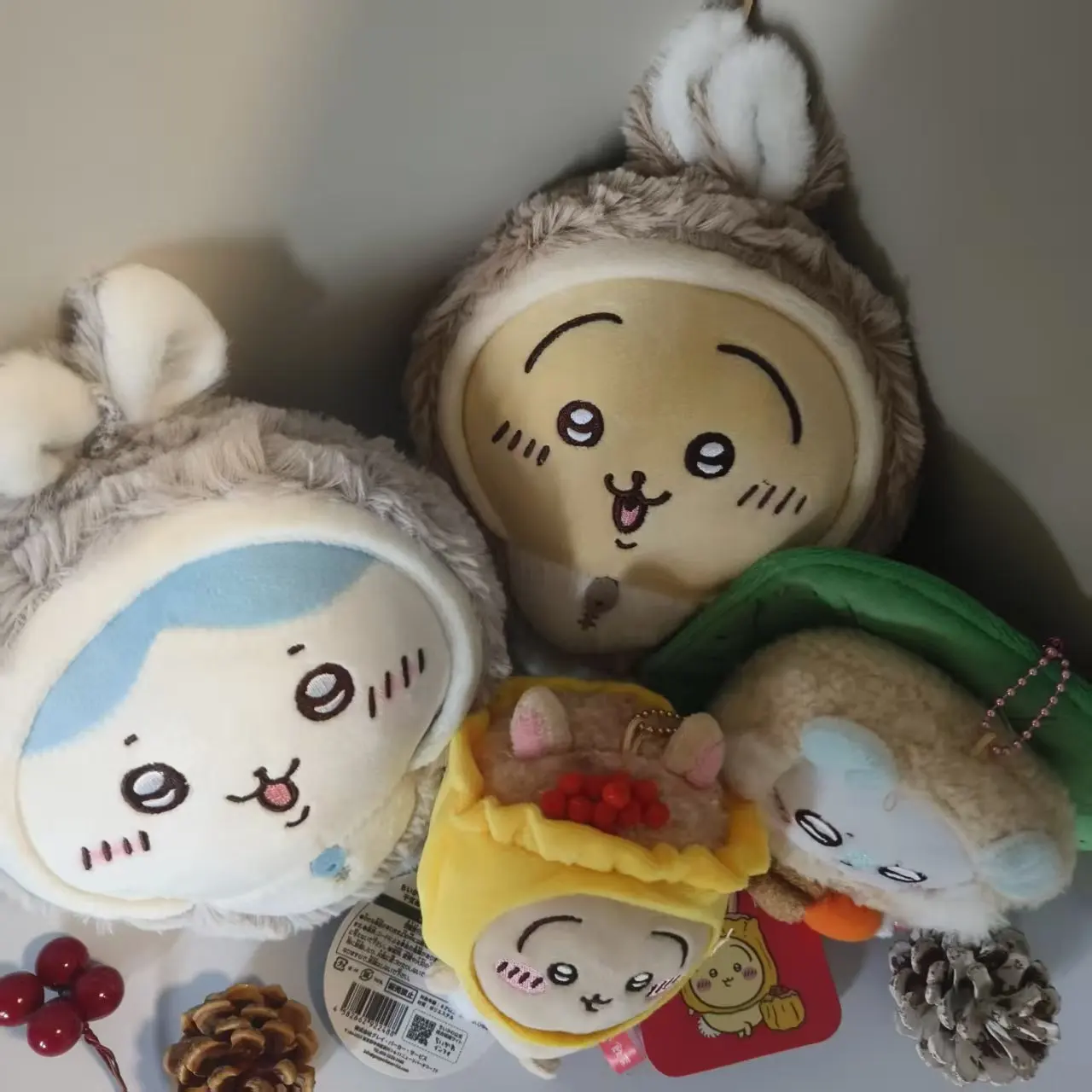 تشيكاوا الشاي الصباح الشاي سلسلة السنجاب الطائر Shumai Uschi آذان أرنب Hachiware أفخم ظهره قلادة لطيف زي المفاتيح #1