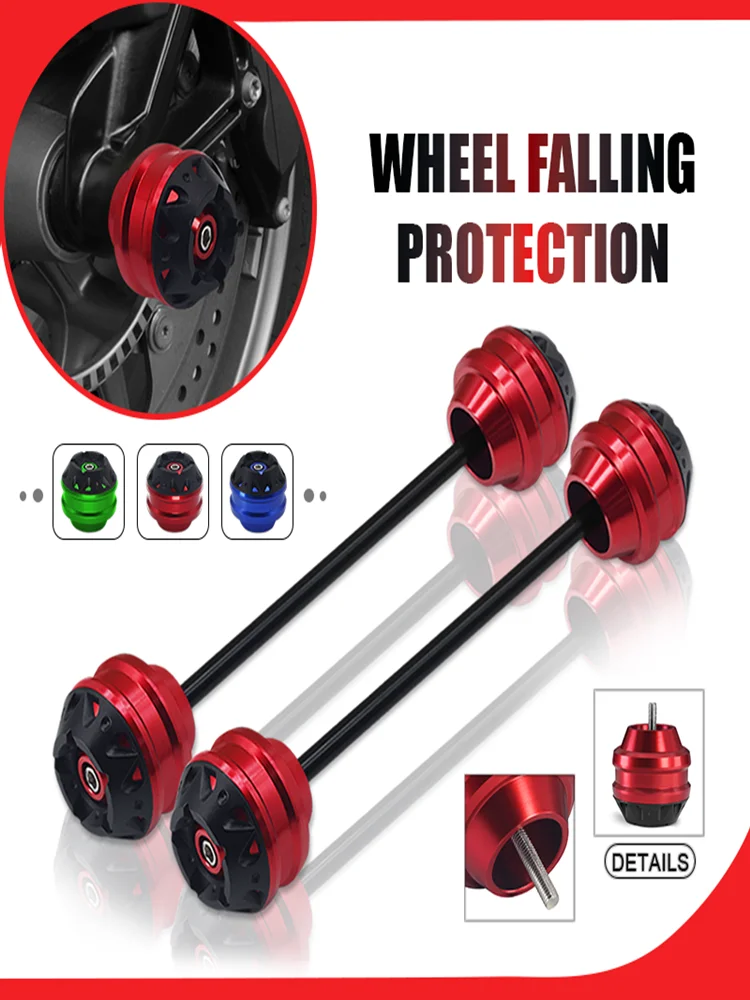 Pour GSX-8R GSX-8S GSXS950 GSX1300R HAYABUSA moto avant et arrière essieu de roue fourche Crash curseur protecteur Pad gsx8r gsx8s