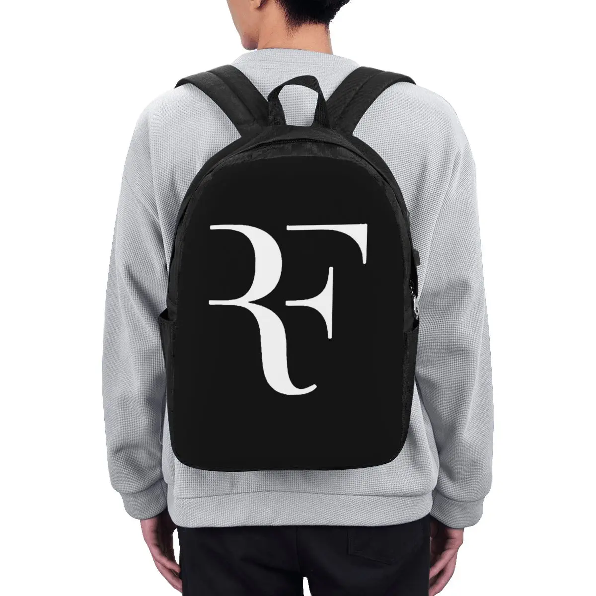 Roger Federer Backpack Travel Notebook Bag Computer College Student School Bag Laptop Shoulder Bags for Men Women view 2