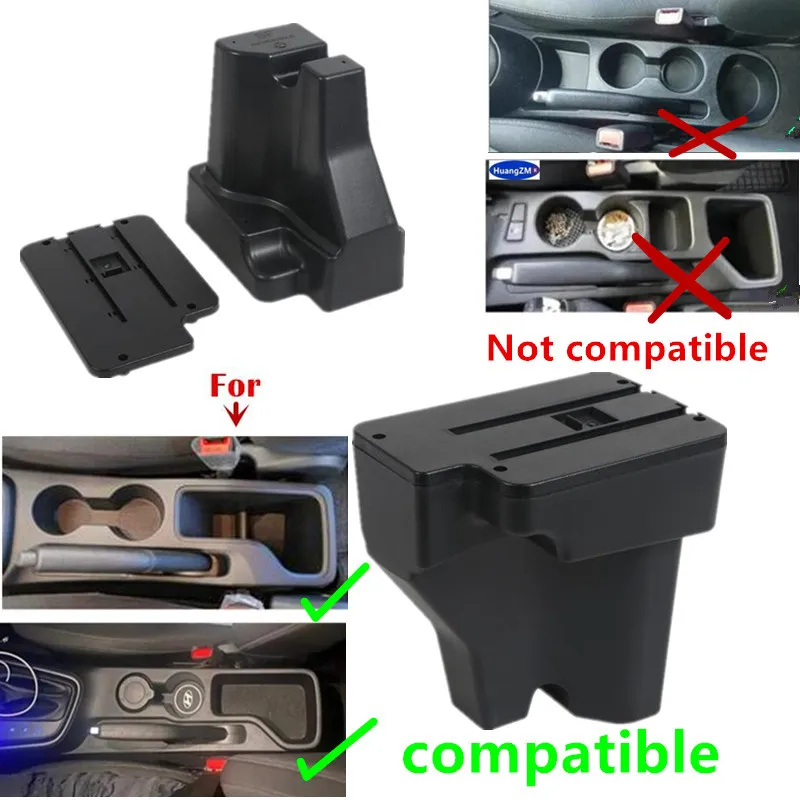 For Hyundai I20 Armrest Box For Hyundai Venue I20 Car Armrest Auto Storage Box Dedicated Retrofit Parts Interior Car Accessory