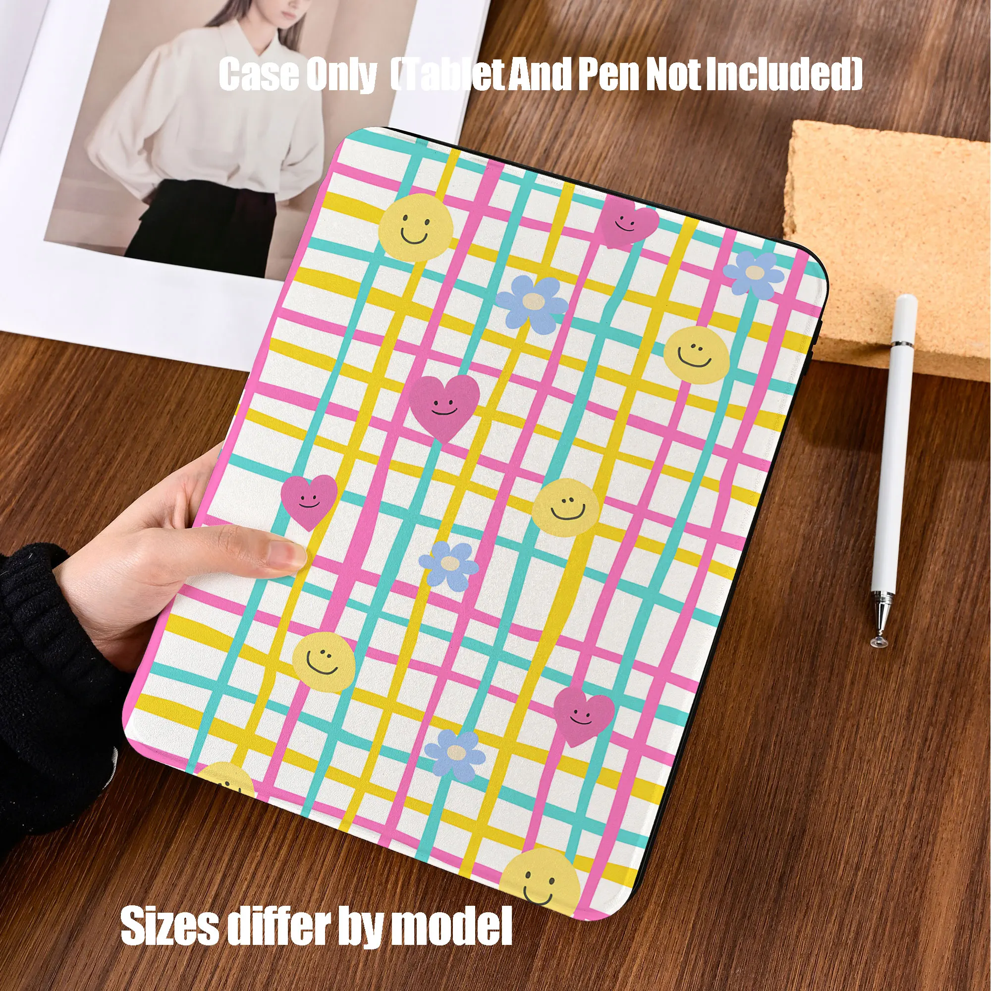Shockproof TPU Tablet Protective Case with Pencil Holder Auto Sleep Wake for Apple /Samsung/Xiaomi/Redmi/Huawei/Honor