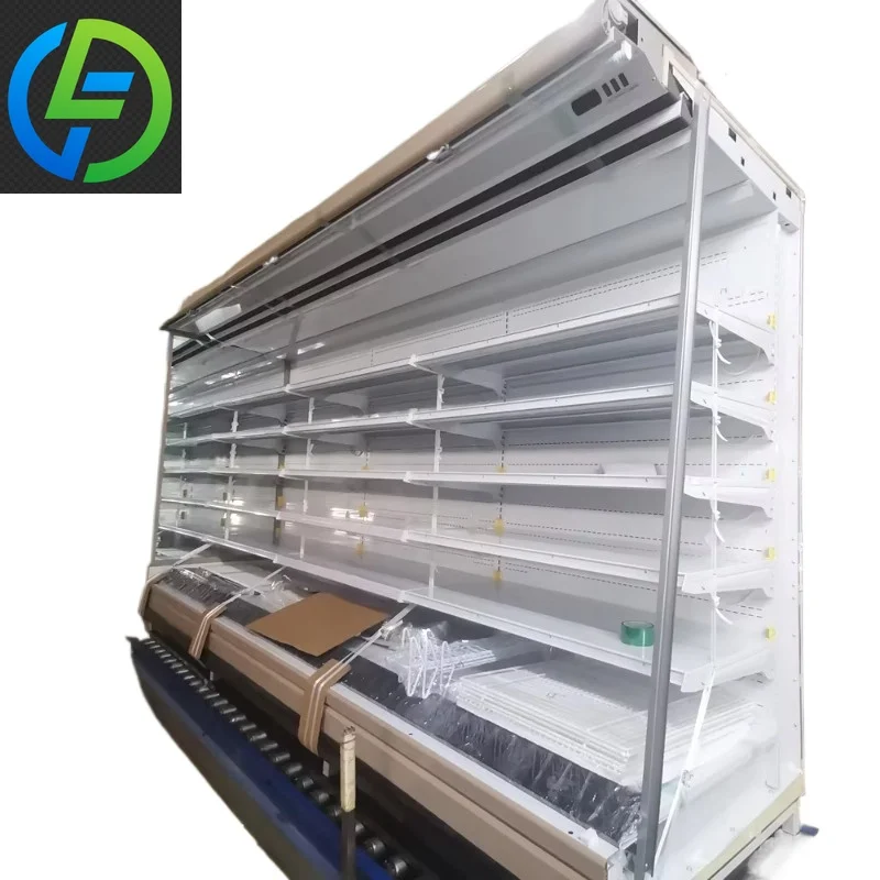 2026 Open Fridge for Supermarket with Commercial Open Display Fridge for Produce and Beverages Customized