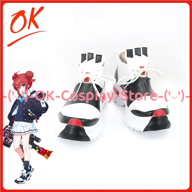 [Customized Size] Blue Archive Maki Konuri Maki Cosplay Shoes Game Roleplay Prop Halloween Carnival Party Boots PU Leather