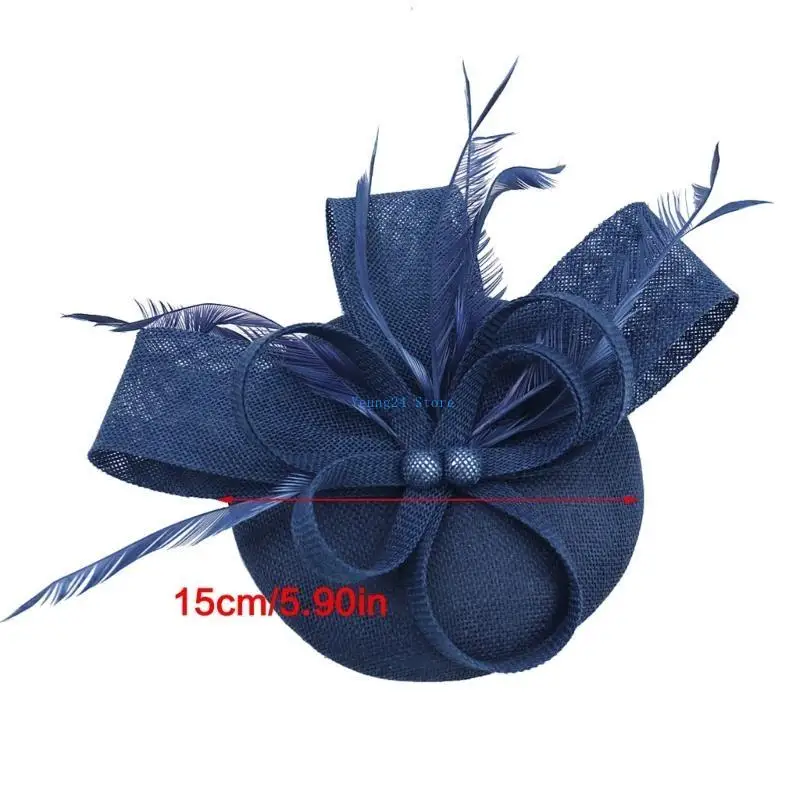 P8DB น้ำหนักเบาและสะดวกสบาย Fascinator เครื่องแต่งกาย Headpiece เครื่องประดับผมที่หรูหราสำหรับผู้หญิงทันสมัยในงานปาร์ตี้