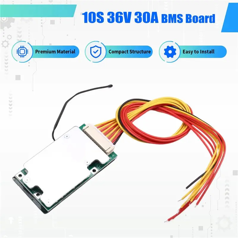 ABZW 10S 36V 30A Lithium Battery Split Port BMS Protection Module For Ternary And Lithium Cobaltate E-Scooter Battery Applicatio