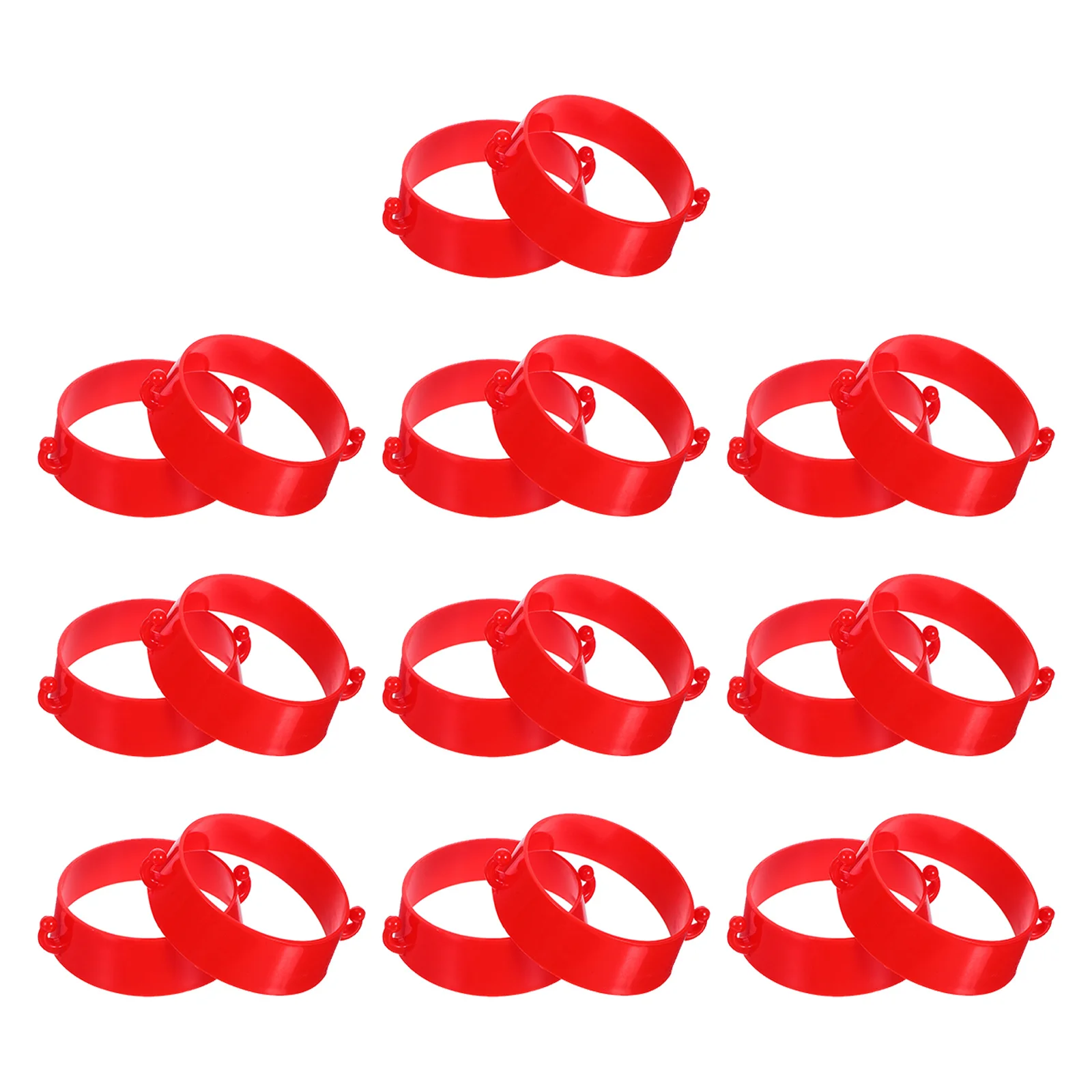20Pcs Road Cone Chain Collar - Heavy Duty Plastic Barrier Connector for Parking Construction Zones - Traffic Cone Accessories