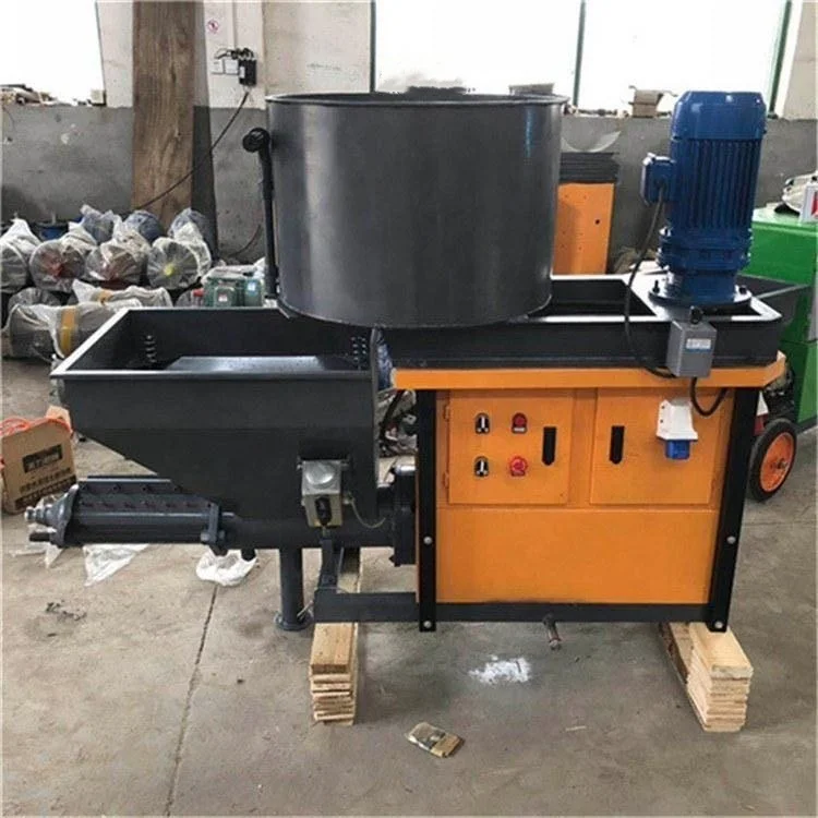 Mortar Spraying Machine Wall Plaster Paint Sprayer Shotcrete Gun Electric Automatic with Mixer for Wall Coating and Texture
