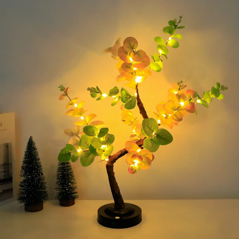 LED Tree Lights,Bonsai Lamp,Table Light,Adjustable Branches,Summer Illuminated,Home lighting,for Bedring,E-sport,Study Room,Deco