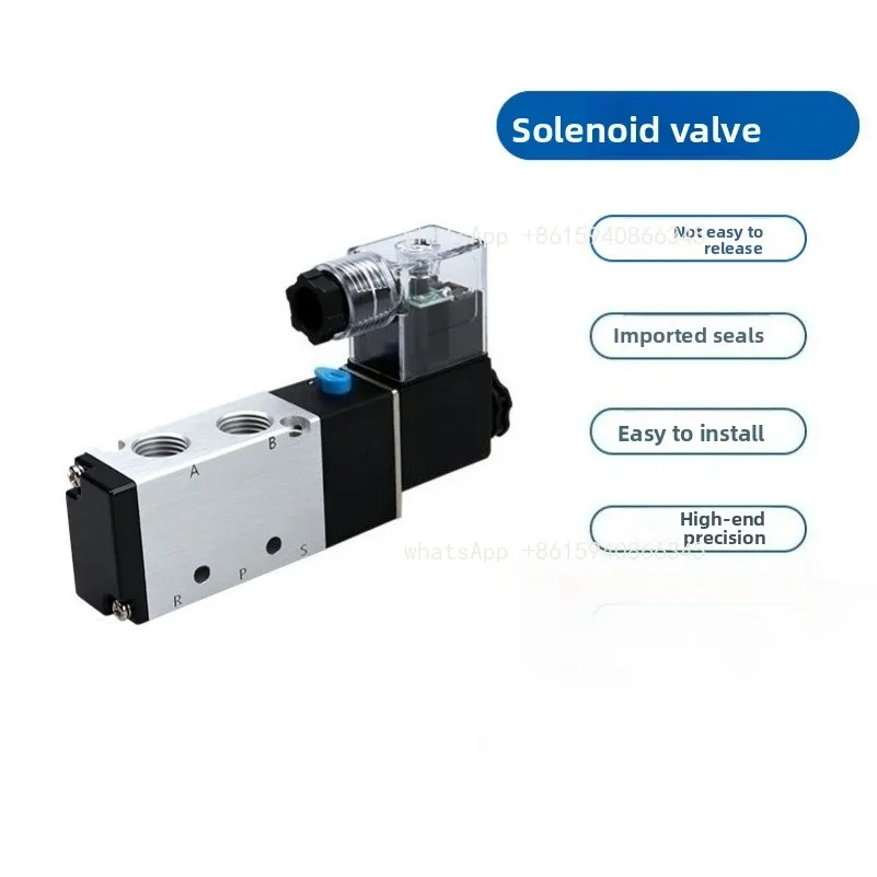 Two/three five-way solenoid directional valve
