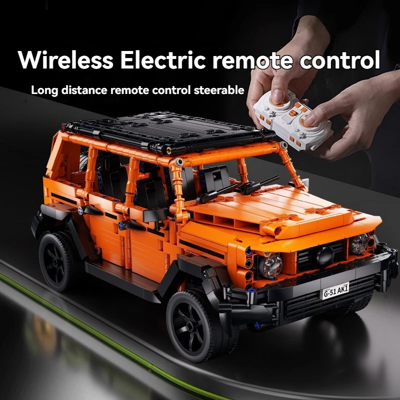 1000PCS Technical MOC Assembled Building Blocks Off Road Race Car Bricks Model Birthday Halloween Christmas gifts Kids Adults