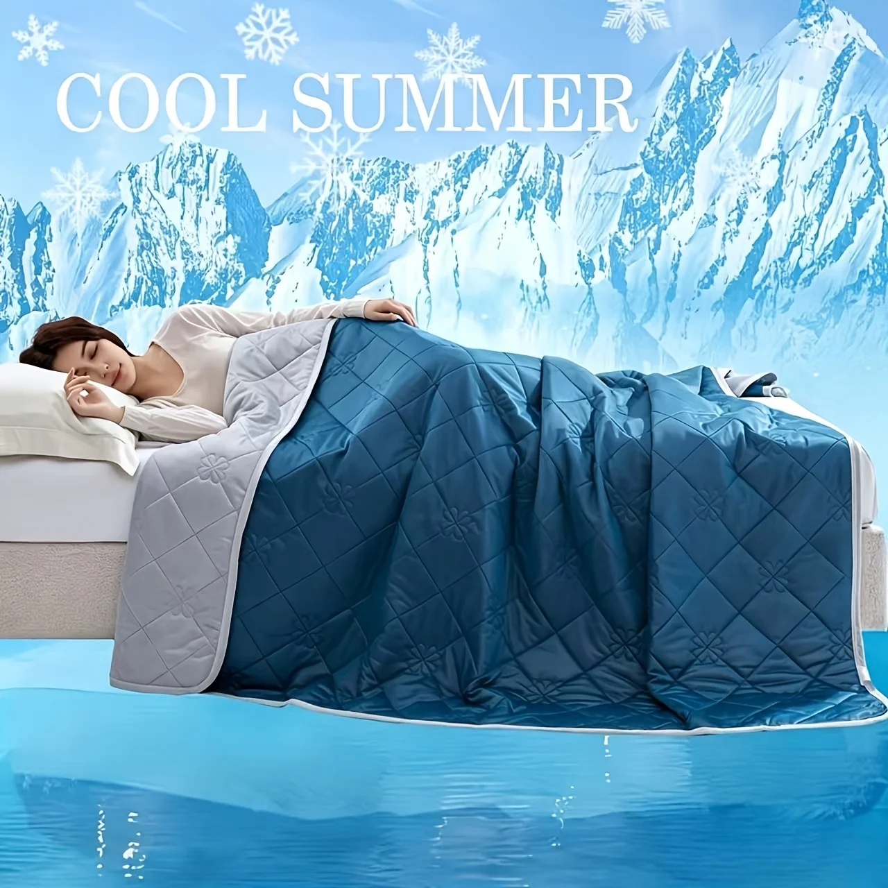 Summer Cool Blanket,Cool Blanket. For Hot Sleepers,Lightweight Air-cooled Quilt, Heat Absorbing Soft And Breathable Smooth Cover