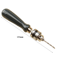 Drill Chuck Hand Drill Set with 1.5/2.0/3.0/4.0/5.0mm Bits Manual Drilling Tool Multifunction Hand Twist Drill DIY Tool