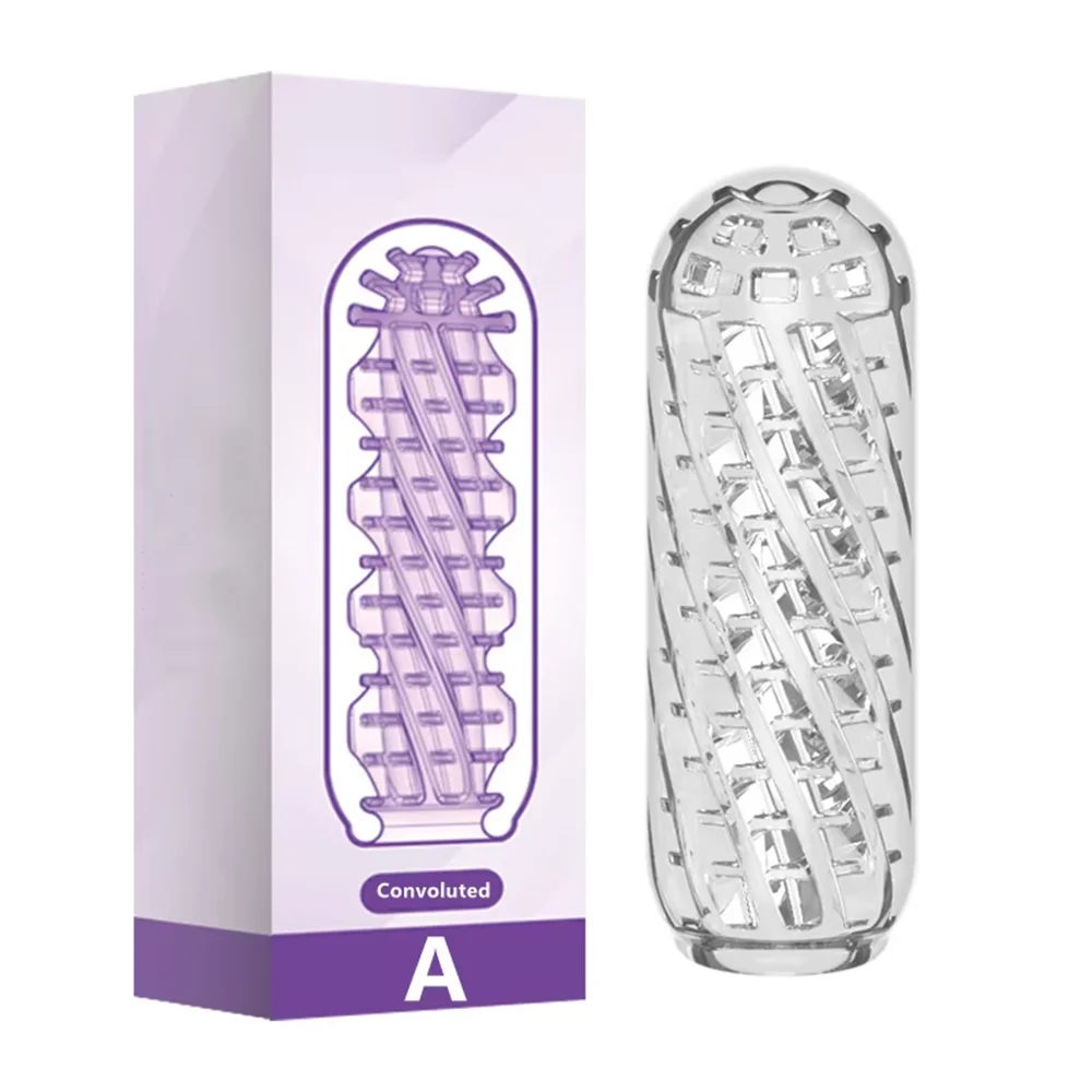 Portable Soft Male Masturbator Cup Transparent Vagina Pussy Sex Toy Vacuum Pocket Endurance Training Adult Supplies for Men