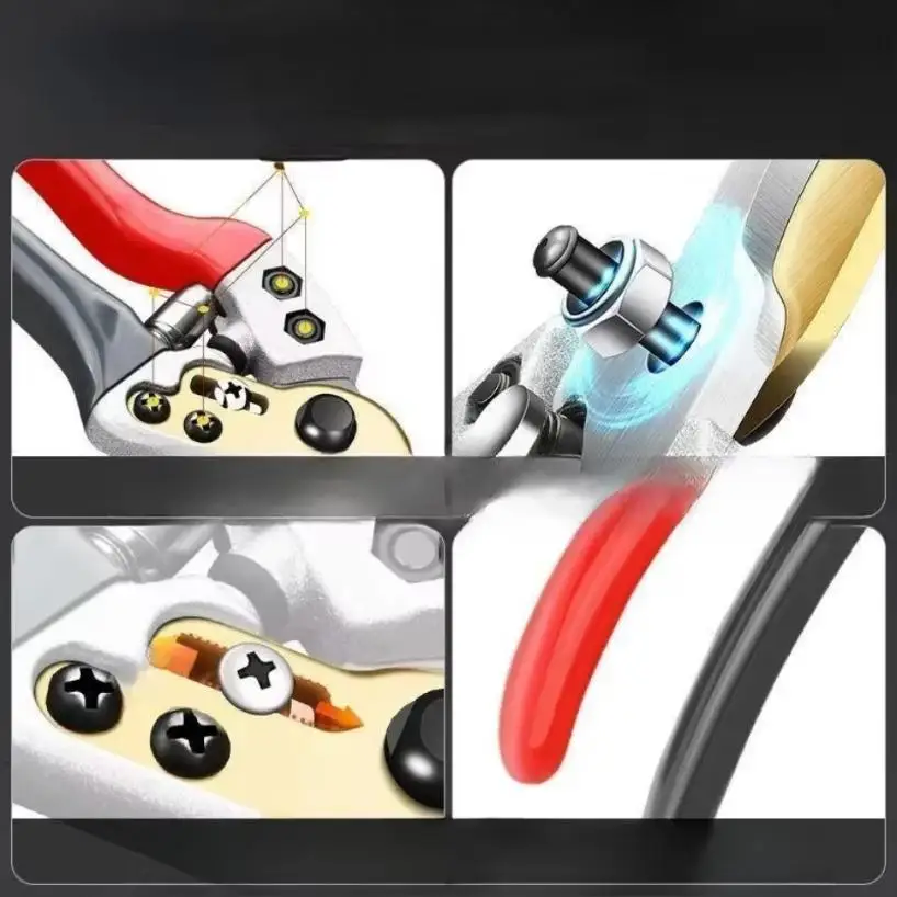 1 Pcs Horticultural Stainless Steel Scissors Fruit Tree Pruning Flower Arrangement Pruning Pruning Garden Tools