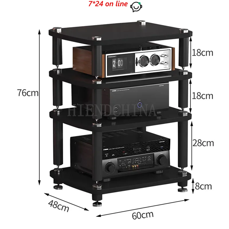 

DK-023 Audio Table Split Shock-Absorbing Sound Cabinet Stand Power Amp Cabinet Foot Rack Cabinet KTV Home Theater Solid Post
