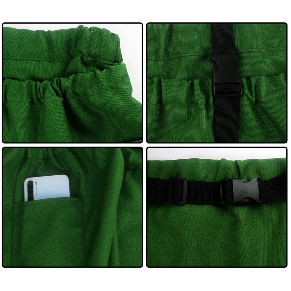 Egg Collecting Bag Picking Apron Gardening Harvesting Adjustable Waist Strap Lightweight Design Multiple Pockets