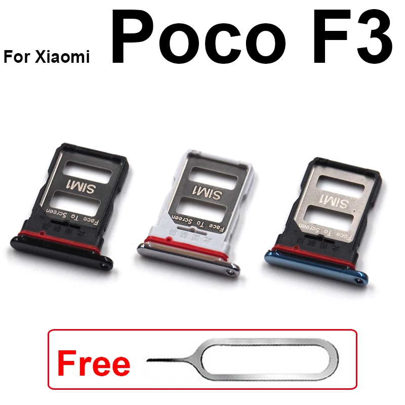 Sim Card Tray Slot For Xiaomi Pocophone F1 F2 Pro F3 X2 X3 SIM