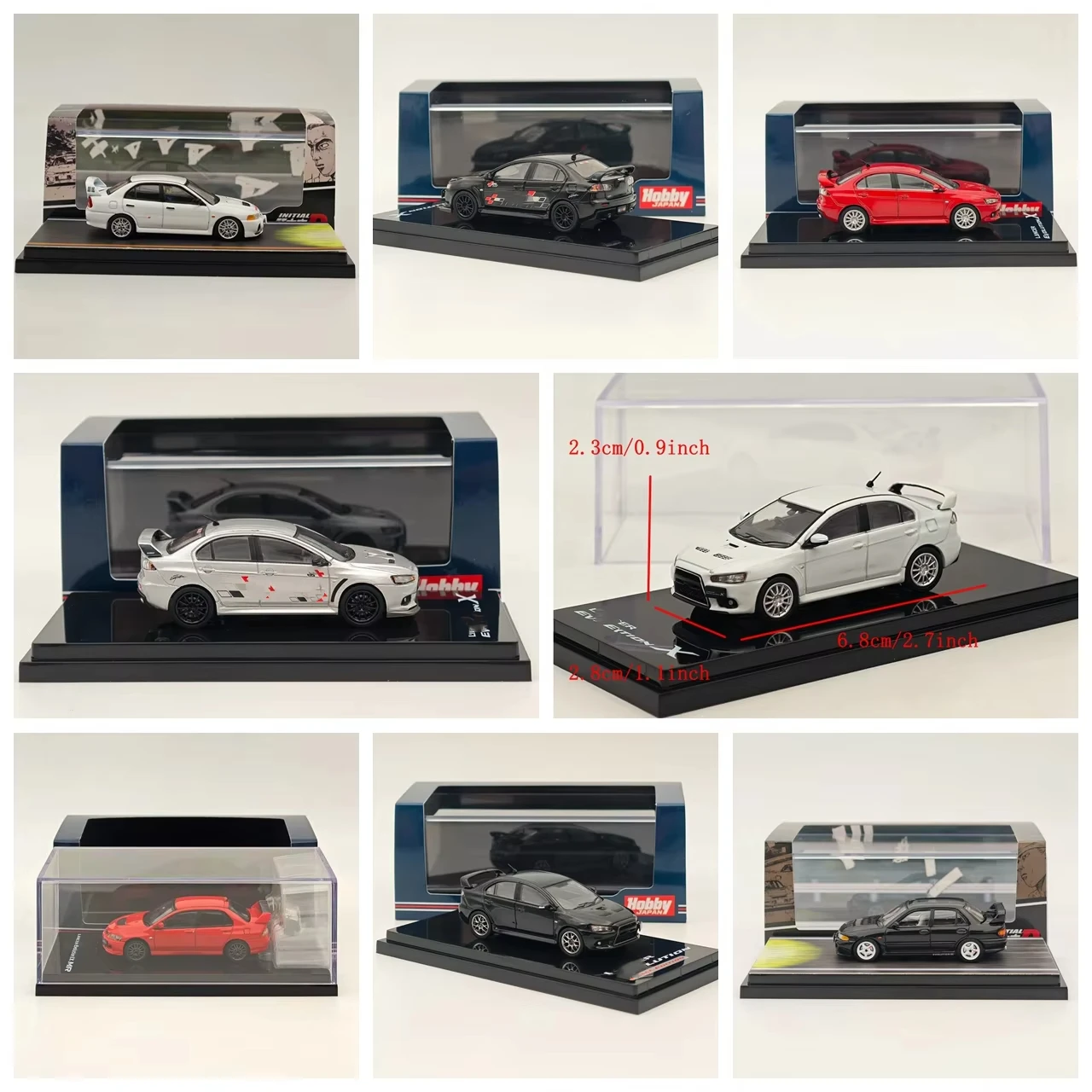 1/64 Hobby Japan for RS Evolution III IV X INITIAL D Evo 9 MR RALLIART Cool Phantom Final Edition Diecast Models Car Toys