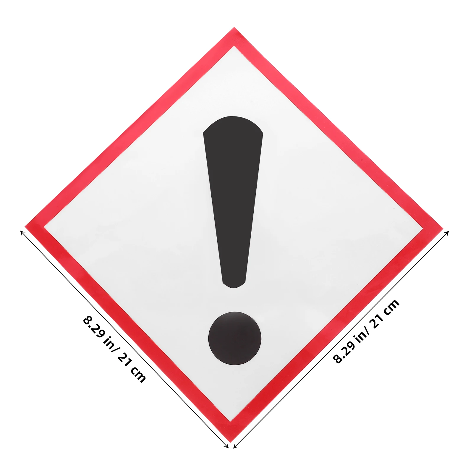 

Reusable Safety Sign Stickers Reflective Warning Bumper Decal Exterior Film Danger Construction Area Keep Out