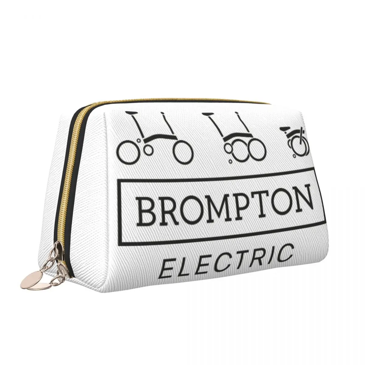 Bromptons borsa cosmetica con Logo bici pieghevole borsa per cosmetici moda donna custodia per trucco di grande capacità borse da toilette per la