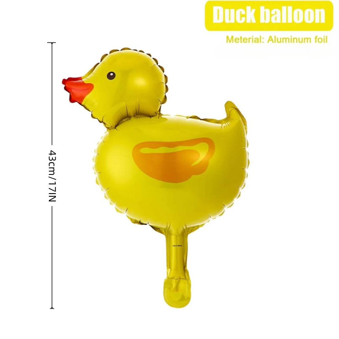10 stuks mini eend folie ballonnen boerderij dieren folie ballon, gouden linten voor verjaardag baby shower feestdecoratie