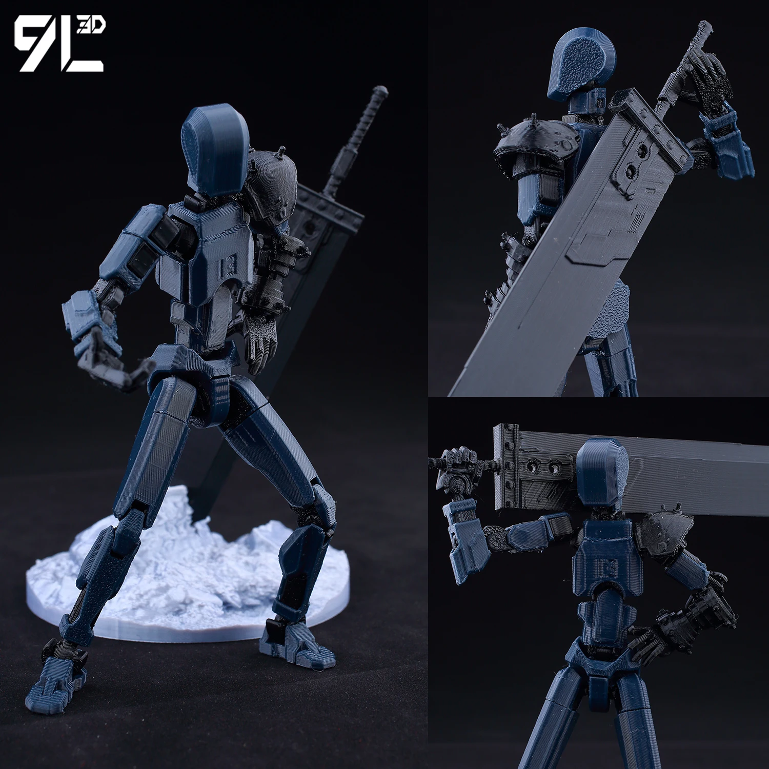 T13 دمية Lucky13 المفاصل المنقولة عمل الشكل مع توهج في الظلام ميزة ثلاثية الأبعاد مطبوعة Poseable دمية للتصوير الليلي ​