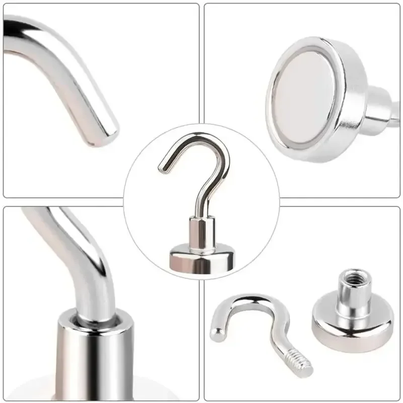 10PCS Starke Magnet Haken Mehrzweck Lagerung Haken Home Küche Bar Lagerung Haken Schlüssel Lagerung Haken Badezimmer Kleiderbügel