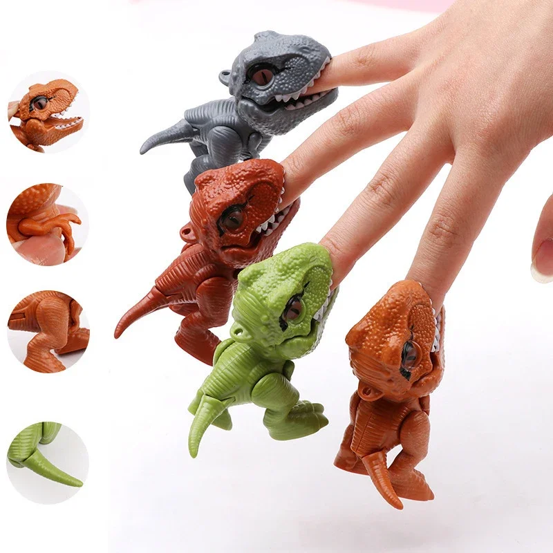 Mini Dinosaur Model Kids Toys Body Joint Movable Animals T-rex Desktop Decoration Cute Dinosaur Figures Toy
