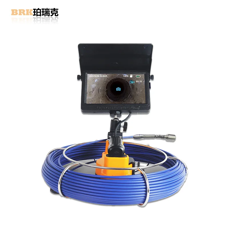 7 inch Sewer Pipe Inspection Camera 8GB Card CF 12 high-intensity LED lights Sewer Pipeline Industrial Endoscope