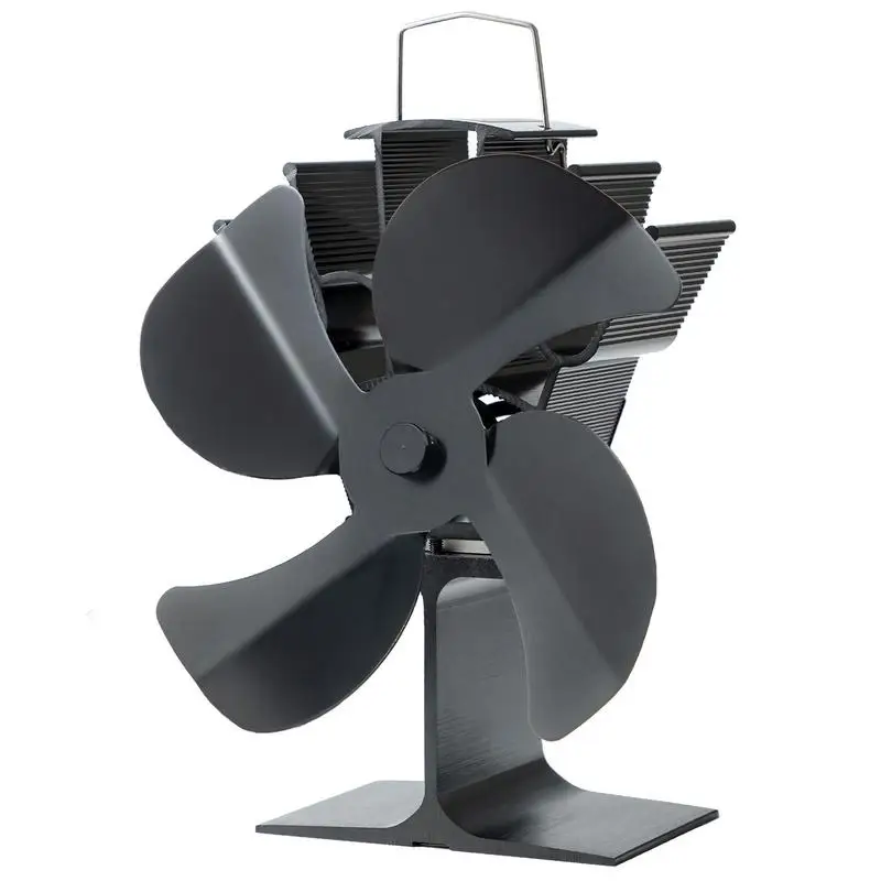 

Fireplace Stove Fan Efficient Heat Distribution Silent Log Burner Fan Wood Burner Fireplace Fan Rust-proof Fireplace Fan