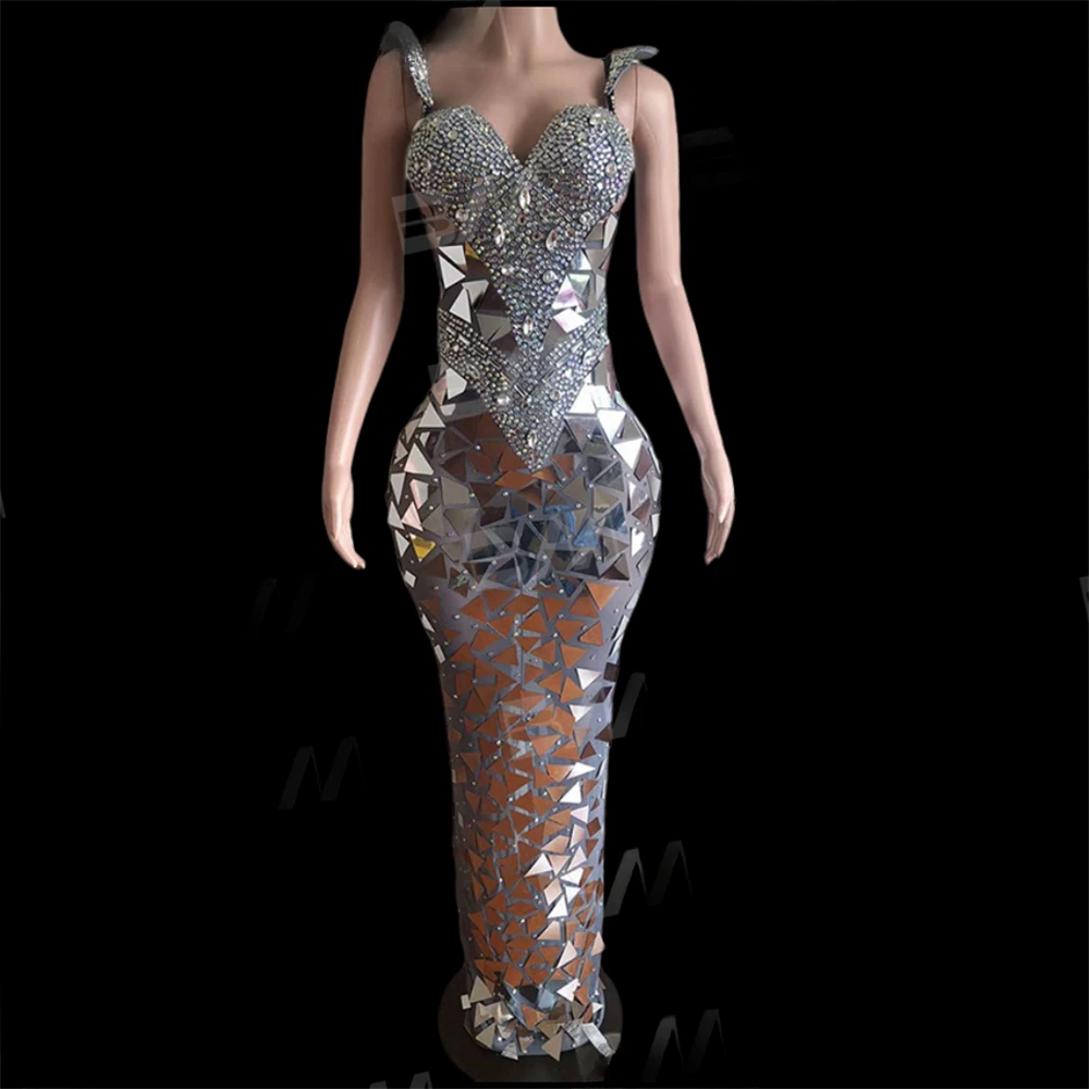 Real Photo Gold Mirror Mermaid Prom Dresses Sweetheart Cocktail Pageant Vestidos De Gala Formal Occasion Dresses