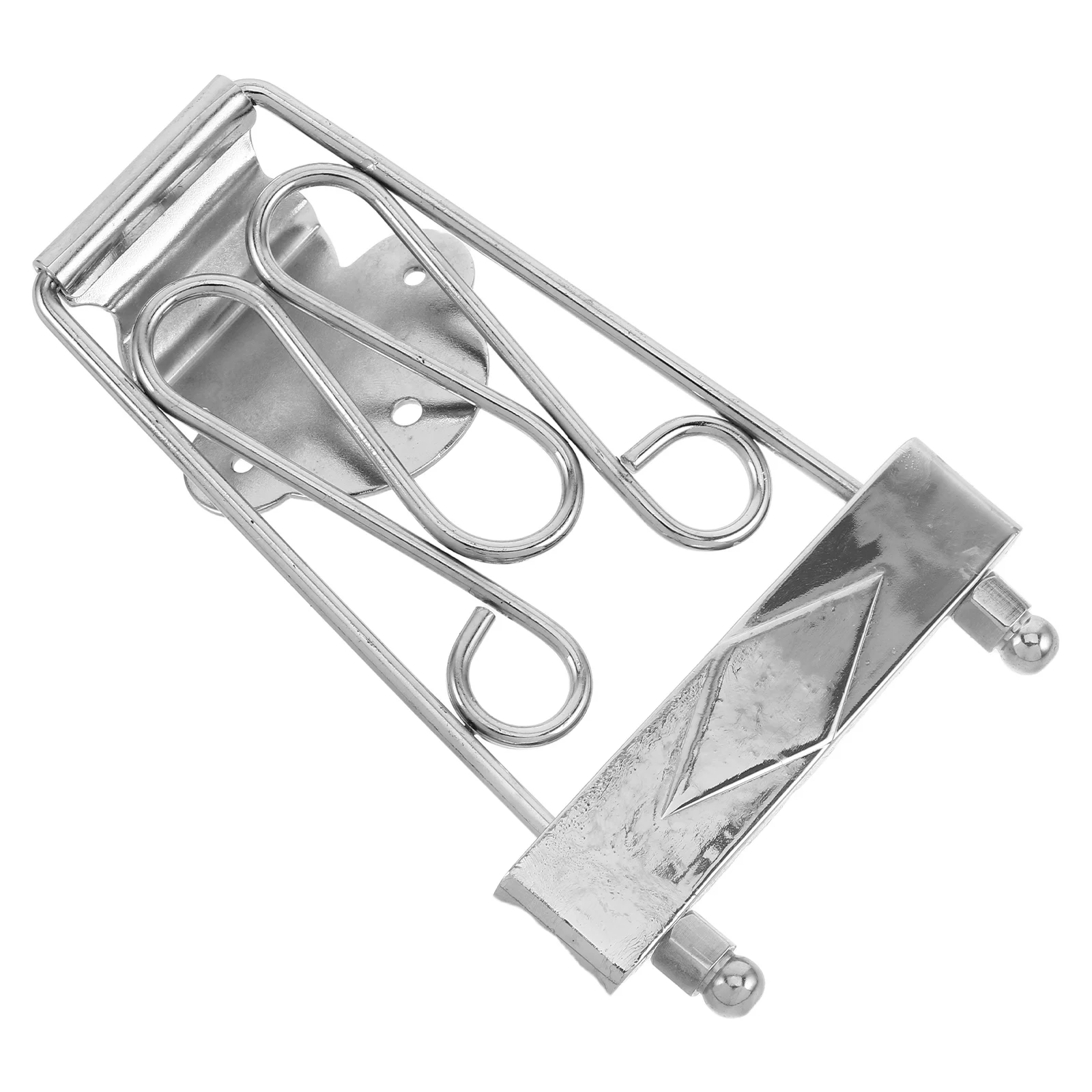 

Stylish 6 String Electric Guitar Tailpiece Replacement Jazz Guitar Bridge Silver Durable Metal Hardware For