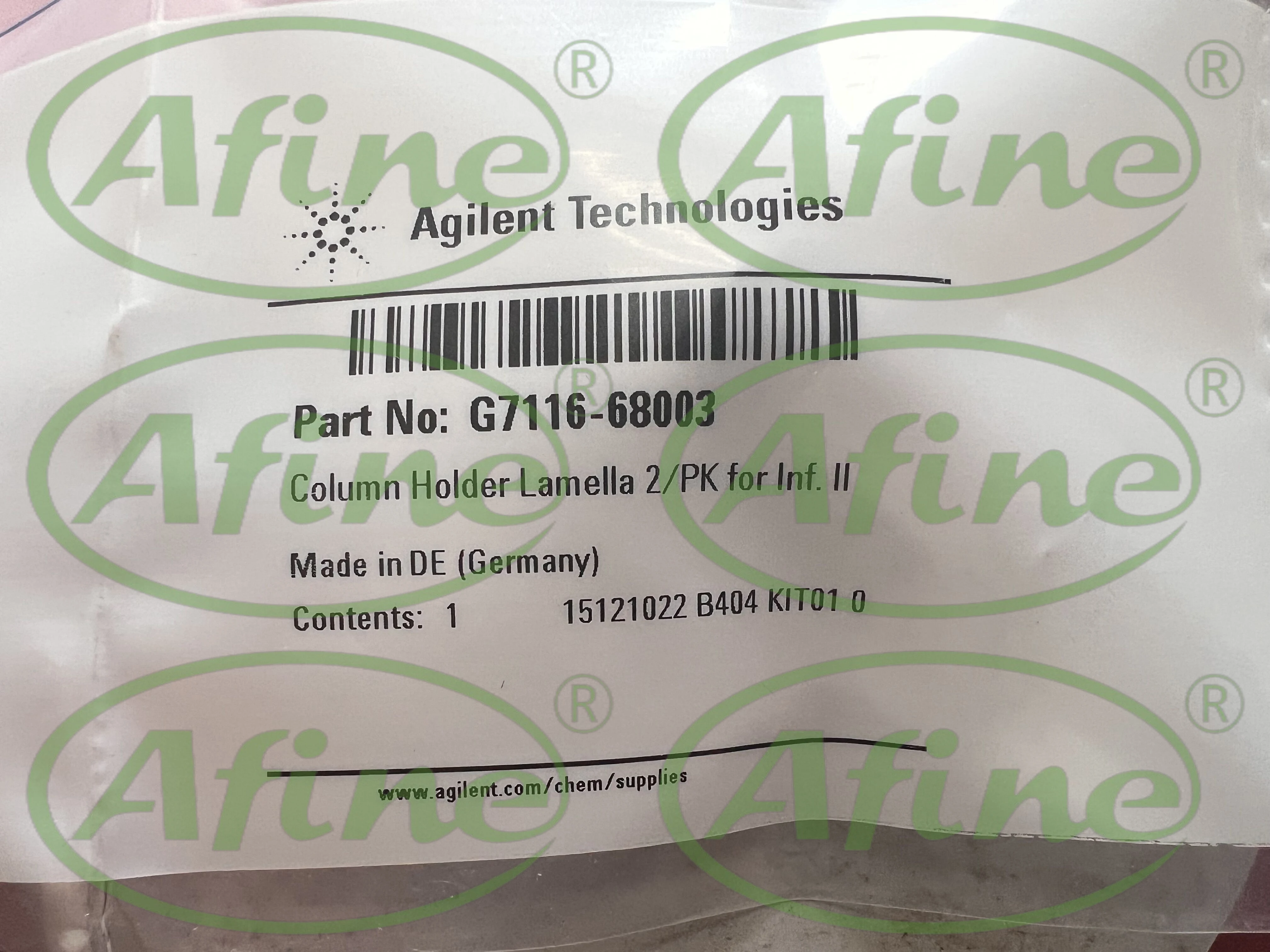 

AFINE Agilent G7116-68003 Lamella Column Holder for Infinitii II, 2/pk