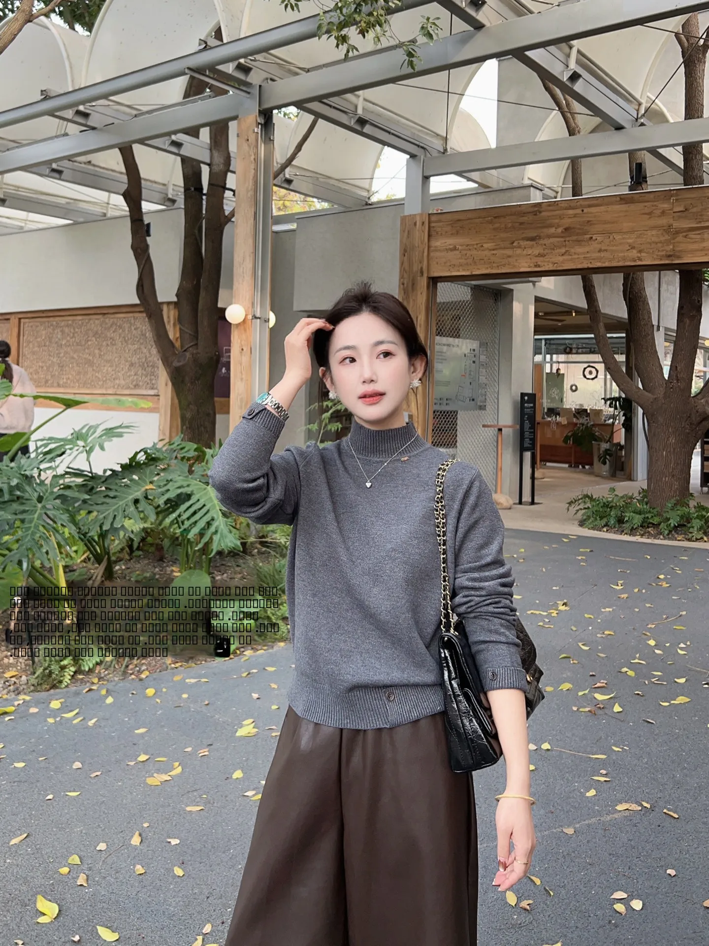 

Вязаный свитер с высоким воротником в корейском стиле, универсальный, свободного кроя, с длинными рукавами, зимний, модный женский топ