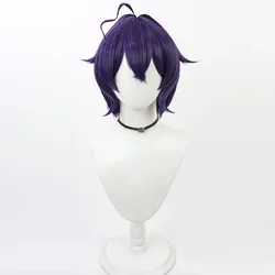 Hiiragi Utena Cosplay Wig Anime Mahou Shoujo ni Akogarete Magia Baiser Purple Short Hair Gushing Over Magical Girls