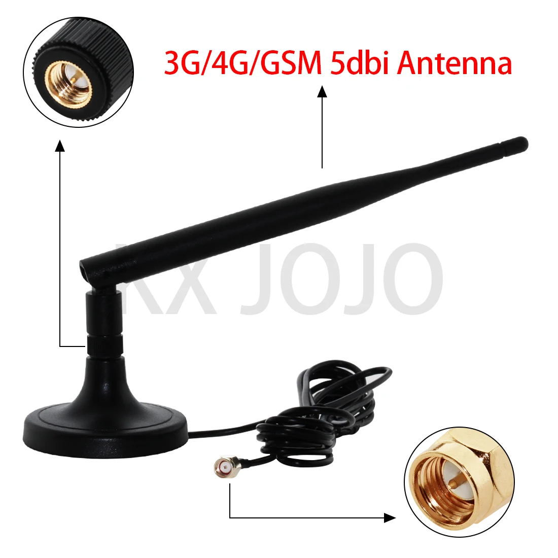 SMA Male to Female 1.5m/3m Extension Cable Base Magnetic Base WiFI Antenna Extension Internet Sgnal Antenna 1pc