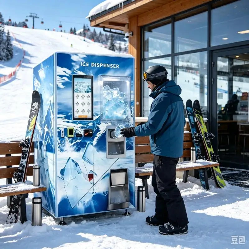 Commercial Customized Ice Cube Vending Machine Automatic Ice Maker Machine Intelligent Operation System For Business Locations