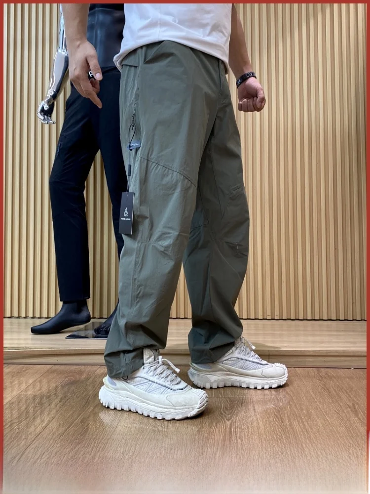 

Настоятельно рекомендуемые Qui Dry дышащие мужские повседневные брюки для занятий спортом на открытом воздухе, осеннее новое поступление, водонепроницаемые прямые брюки L...